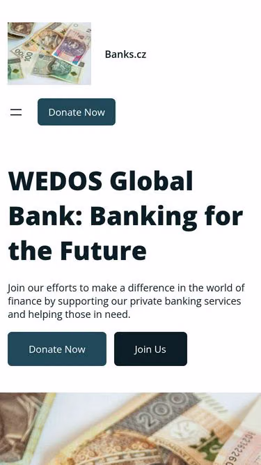 Screenshot of banks.cz