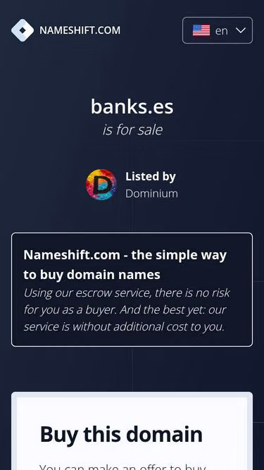 Screenshot of banks.es