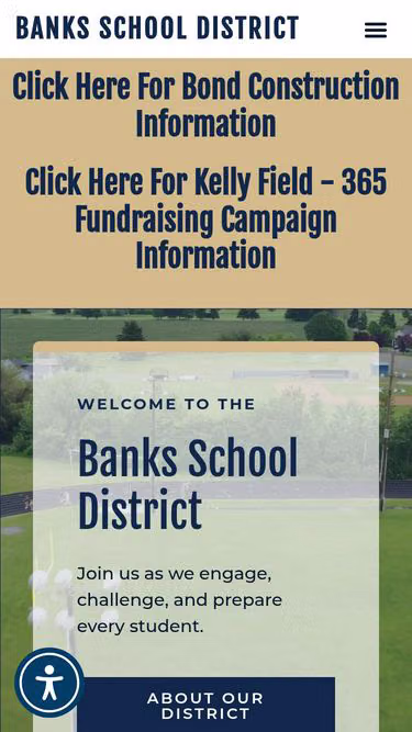 Screenshot of banks.k12.or.us