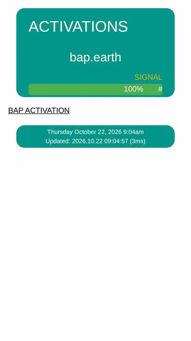 Screenshot of bap.earth