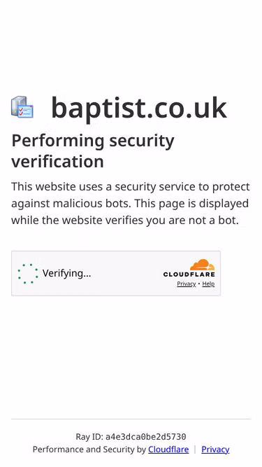 Screenshot of baptist.co.uk