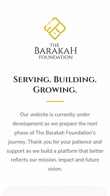 Screenshot of barakah.foundation