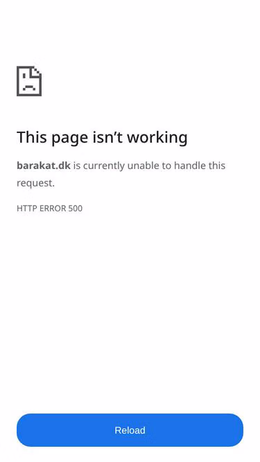 Screenshot of barakat.dk