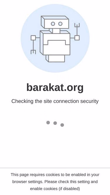 Screenshot of barakat.org