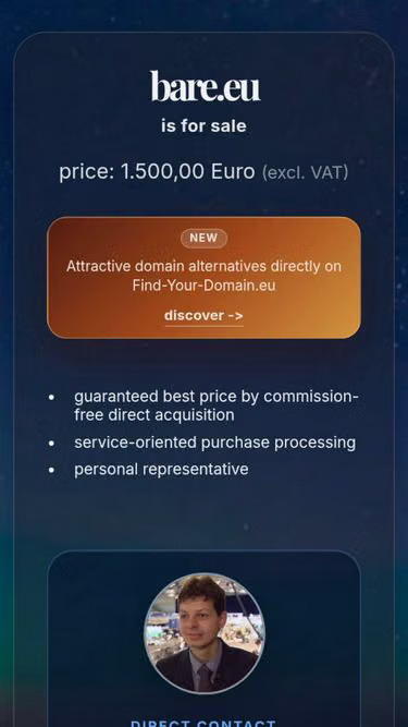 Screenshot of bare.eu