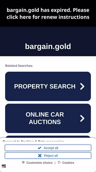 Screenshot of bargain.gold