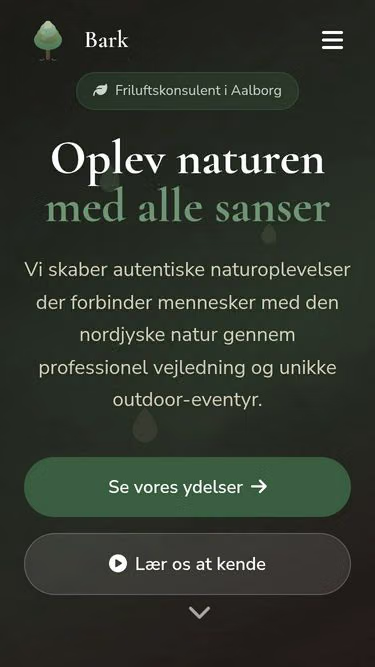 Screenshot of bark.dk