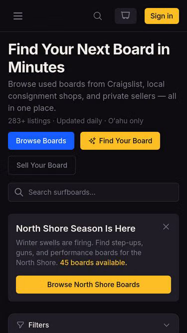 Screenshot of barney.surf
