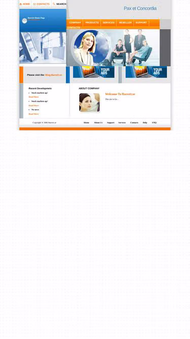 Screenshot of barrett.se