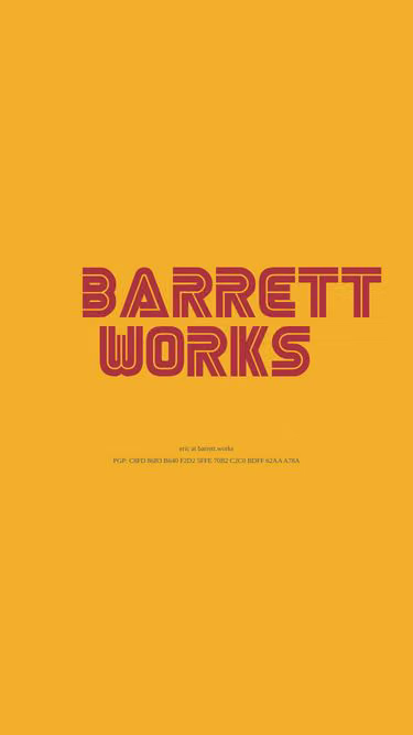 Screenshot of barrett.works