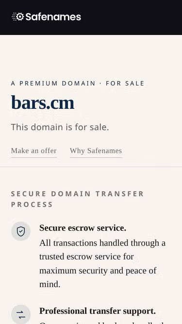 Screenshot of bars.cm