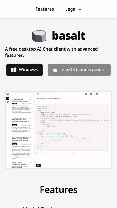Screenshot of basalt.software