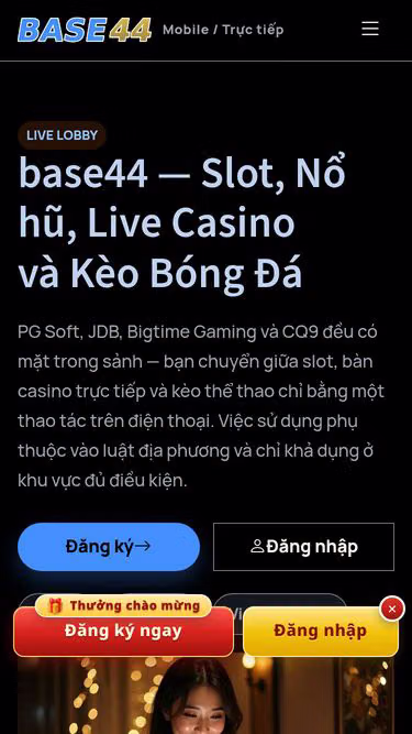 Screenshot of base44.bar
