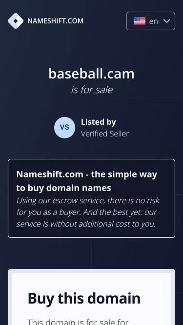 Screenshot of baseball.cam