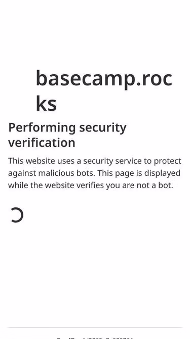 Screenshot of basecamp.rocks