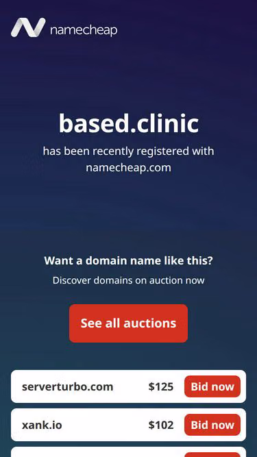 Screenshot of based.clinic