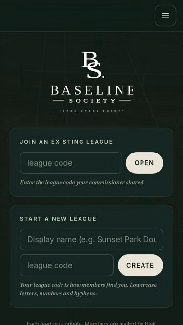 Screenshot of baseline.social