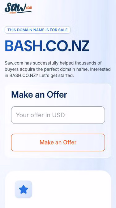 Screenshot of bash.co.nz