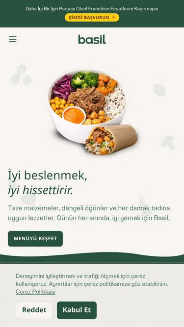Screenshot of basil.green