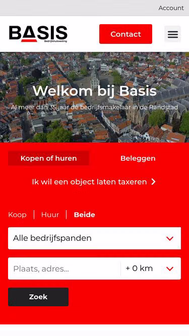Screenshot of basis.nl