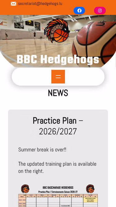Screenshot of basketball.lu