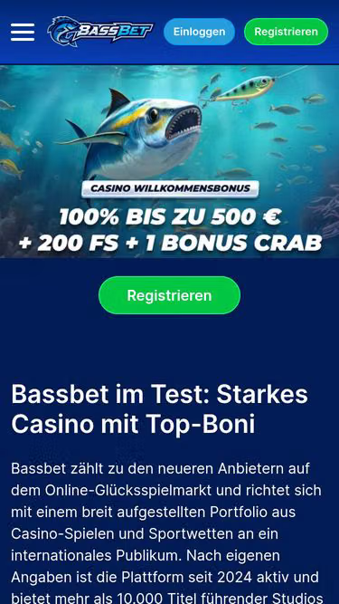 Screenshot of bassbet.org