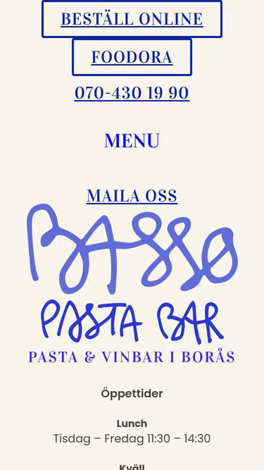 Screenshot of basso.se