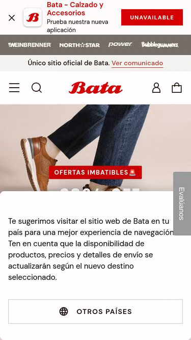 Screenshot of bata.pe