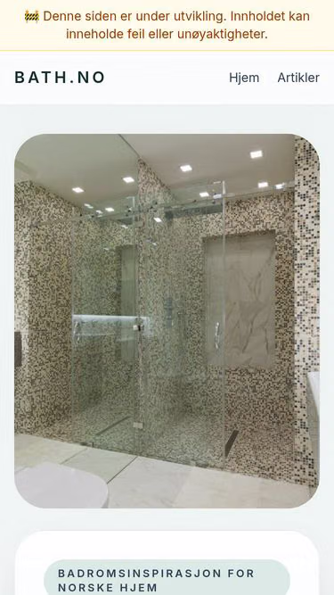 Screenshot of bath.no