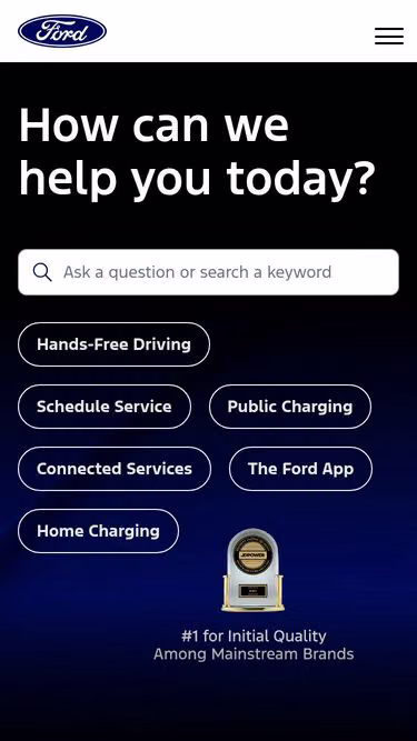 Screenshot of battery.ford