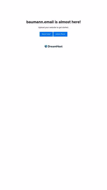 Screenshot of baumann.email