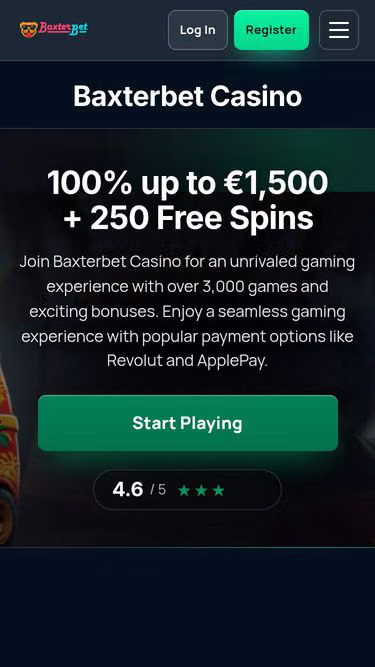 Screenshot of baxterbet.tech