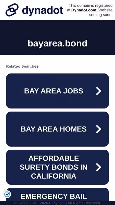 Screenshot of bayarea.bond