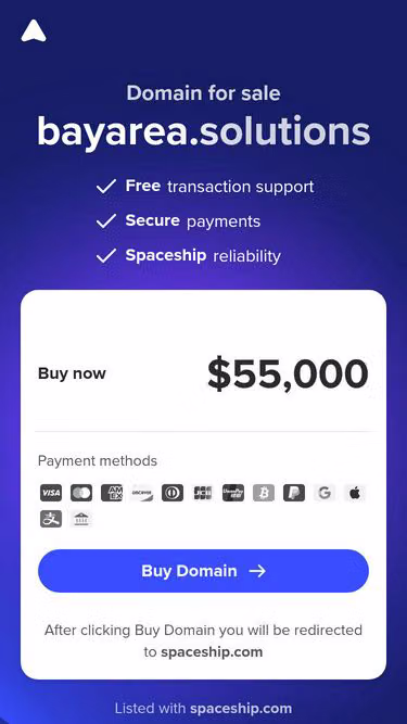 Screenshot of bayarea.solutions