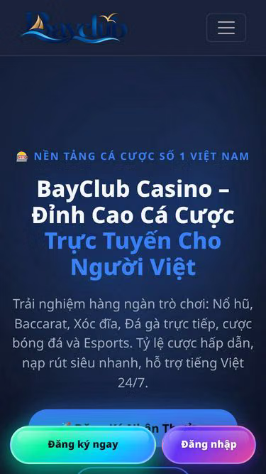 Screenshot of bayclub.casino