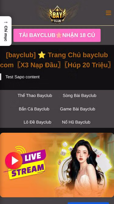 Screenshot of bayclub.christmas