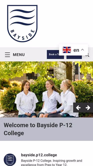 Screenshot of bayside.vic.edu.au
