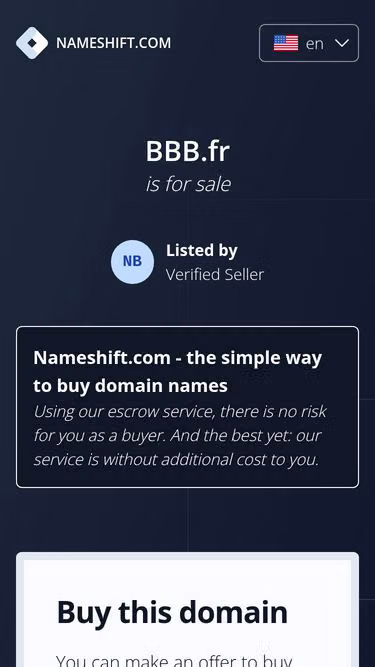 Screenshot of bbb.fr