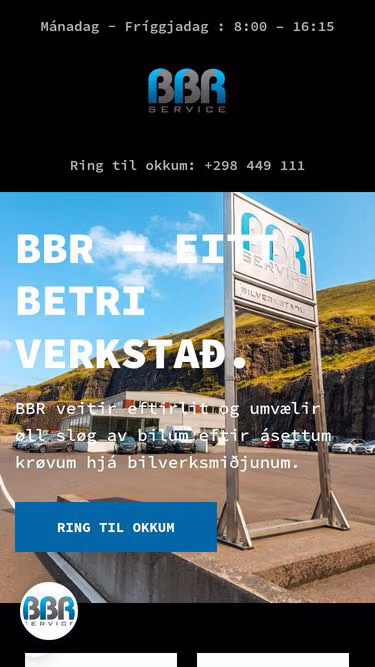 Screenshot of bbr.fo