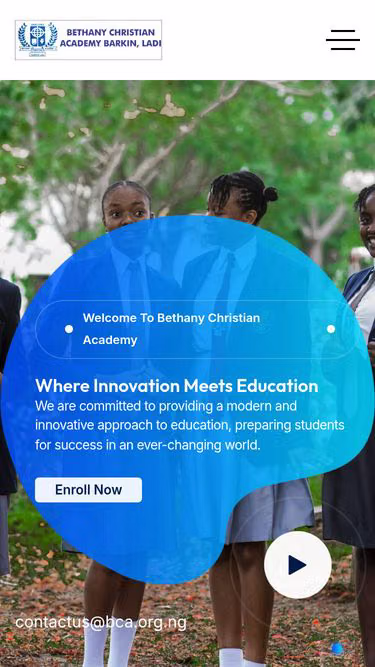 Screenshot of bca.org.ng
