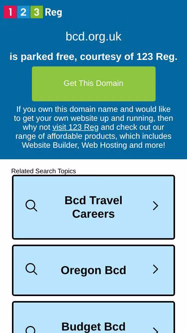 Screenshot of bcd.org.uk