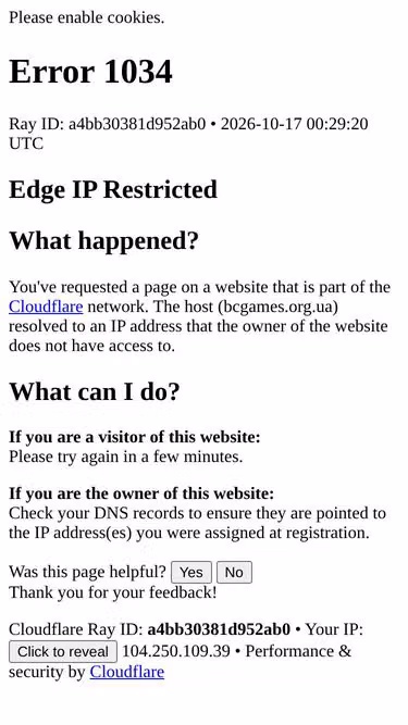 Screenshot of bcgames.org.ua