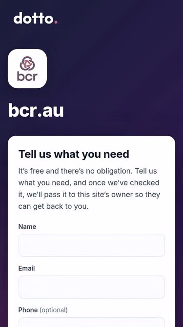 Screenshot of bcr.au