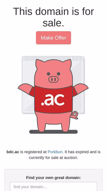 Screenshot of bdc.ac