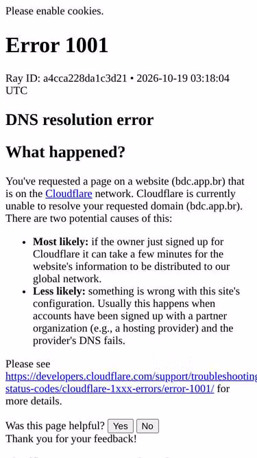 Screenshot of bdc.app.br