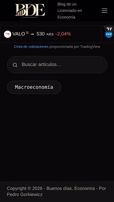 Screenshot of bde.com.ar