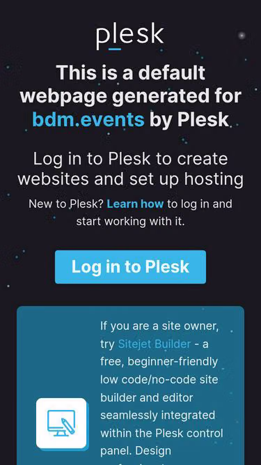 Screenshot of bdm.events