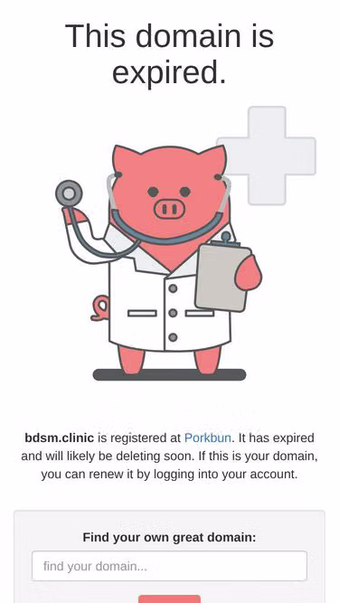 Screenshot of bdsm.clinic