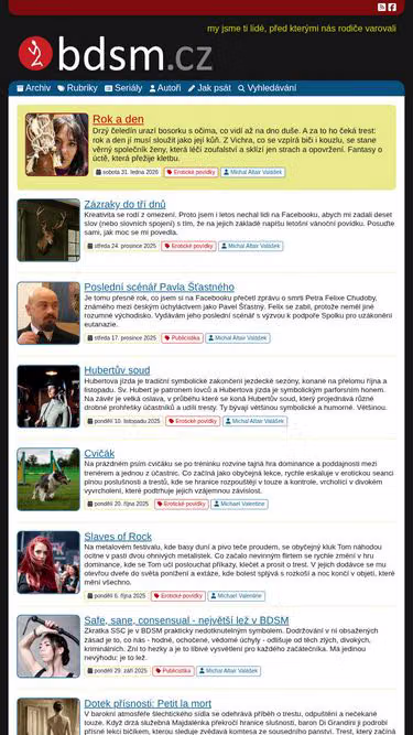 Screenshot of bdsm.cz