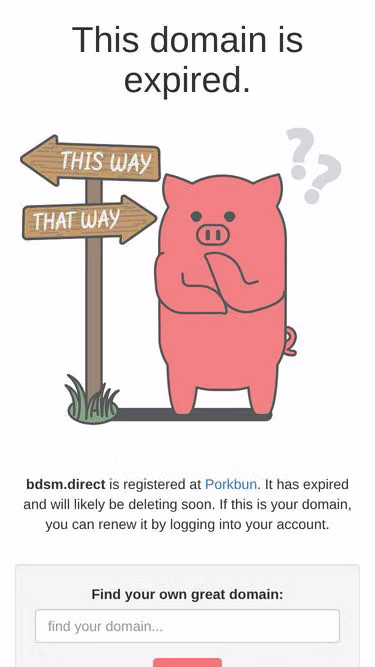 Screenshot of bdsm.direct